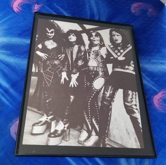1970s KISS Band Ace Frehley Gene Simmons Paul Stanley Peter Criss Guitar Studio - Picture 4 of 7